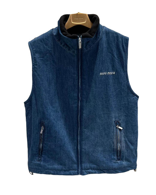 女款加绒牛仔马甲la017 商品图0