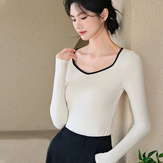 明晚 12 点下架【冬日小暖炉免穿文胸打底系列】德绒带bra保暖背心女小胸聚拢免穿文胸打底-FF 商品图1