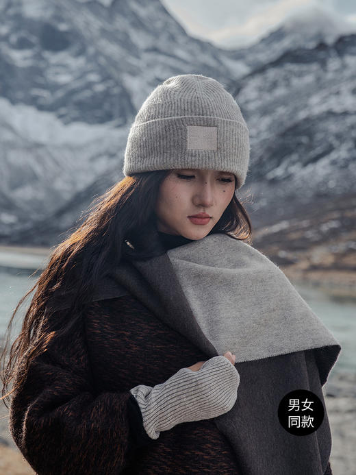 饮水鸟藏地牦牛绒祥瑞纹样帽情侣休闲出游针织保暖双层男女通用 商品图5