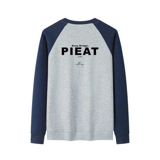 GXG男装25春季时尚潮流撞色拼接百搭休闲男式圆领卫衣K&C 商品图5