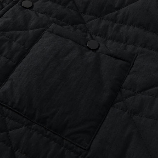 GXG男装25冬季简约菱形格图案轻便保暖绗线翻领夹克男式短款棉服K&C 商品图3