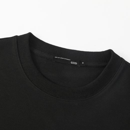 GXG男装25秋季时尚撞色口袋潮流舒适日常休闲宽松男式圆领卫衣K&C 商品图9