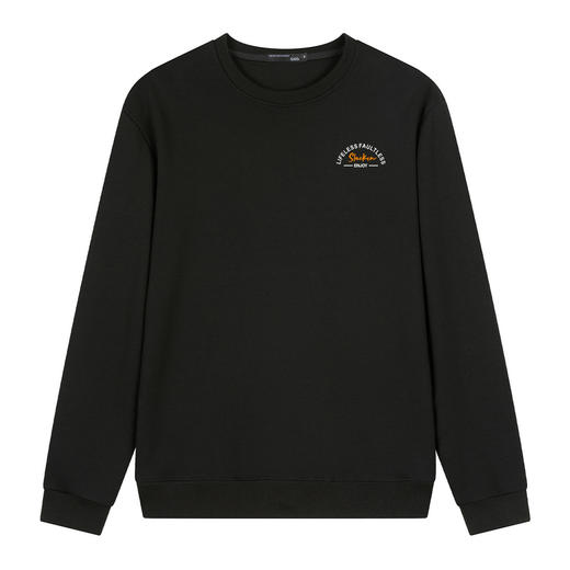 GXG男装25秋季时尚创意半弧字母印花百搭休闲男式圆领卫衣K&C 商品图2