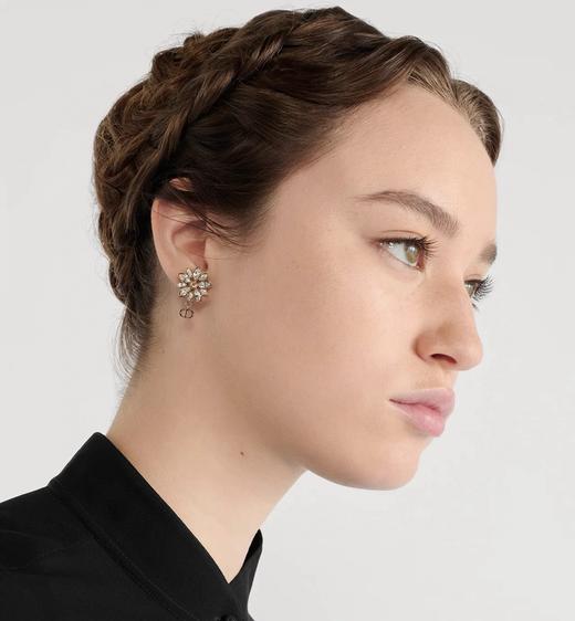 迪奥 满钻雏菊吊CD珠耳钉(XJ) 商品图1