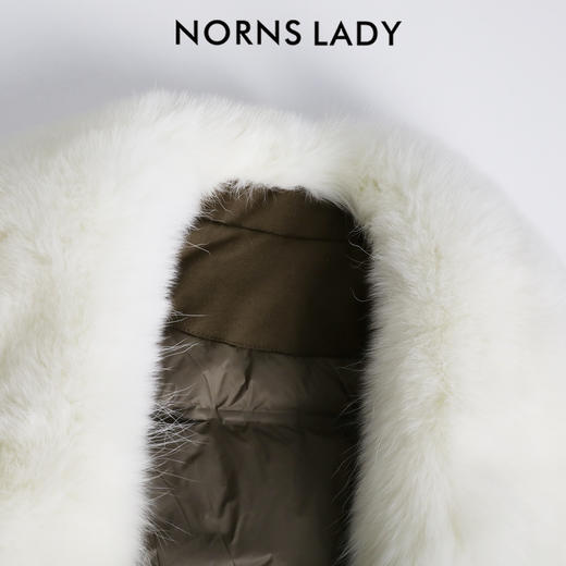 NORNS LADY诺恩 复古风毛领外套女加厚保暖冬季外套 H25WK90979 商品图2