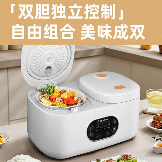 Abereve艾贝丽双胆智能低糖电饭煲ABL-DFB409 白色 4L 商品图3
