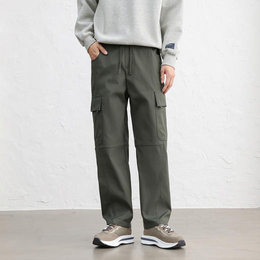 GXG男装【立体大贴袋】25秋季弹力松紧腰运动男式工装直筒休闲裤K&C 商品图5