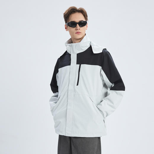 【GXG男装】冬季潮流连帽夹克男式户外山系冲锋衣登山服外套K&C 商品图7