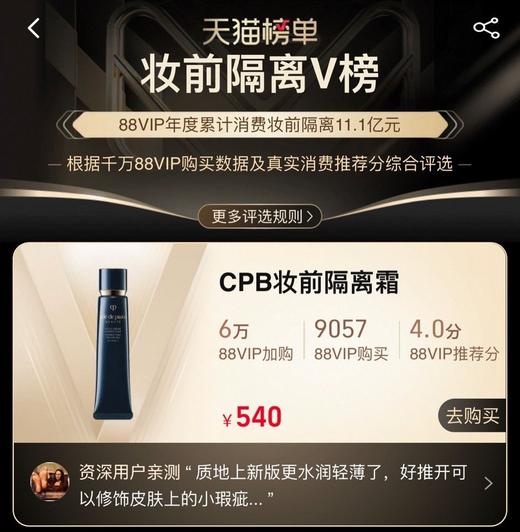 二店y 【27年3月】 贵妇级伪素颜”【cpb长管隔离37ml】 商品图5