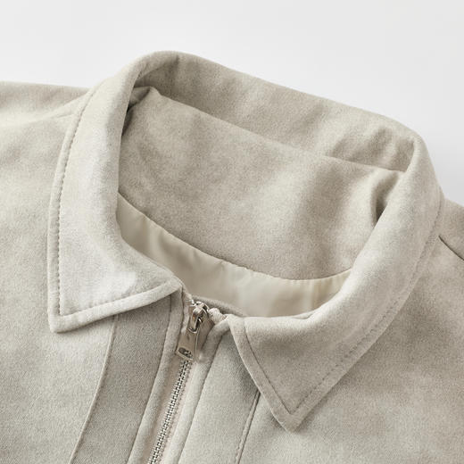 【麂皮绒】GXG男装25秋季日常通勤宽松休闲男式外套翻领夹克K&C 商品图4