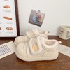 【加绒魔术贴板鞋59/双】女2025冬季新款chic小众毛毛棉鞋运动小白鞋子聚★ 商品缩略图1