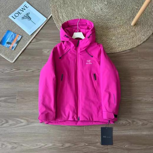D121514冬季户外防风保暖90绒压胶冲锋衣羽绒服男女同款 商品图7