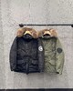 D121540休闲机能工装风纯色毛领连帽中长款滑雪服极地羽绒服男女同款 商品缩略图0