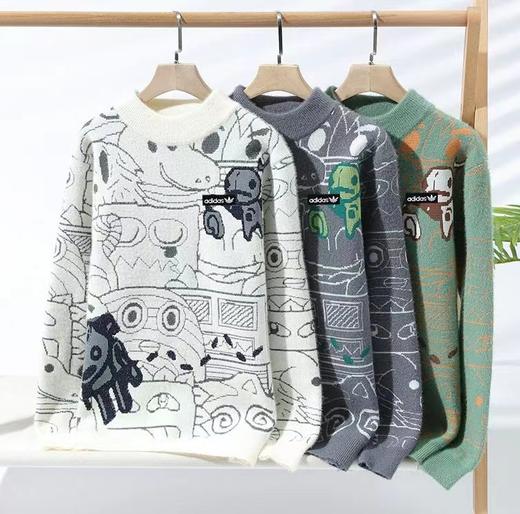 D121576男女同款时尚多彩卡通休闲针织毛衣 商品图0