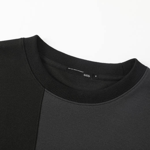 GXG男装25秋季时尚潮流宽松运动日常通勤舒适百搭男式圆领卫衣K&C 商品图6