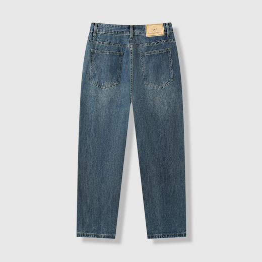 GXG男装25秋季个性潮流破洞款宽松休闲直筒百搭男式牛仔长裤K&C 商品图1