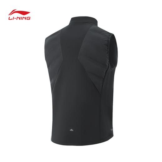 李宁男子反光修身棉拼接马甲AMMV023 商品图4