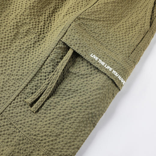 GXG男装25夏季日系工装时尚抽绳松紧腰轻薄休闲直筒男式五分短裤K&C 商品图11