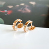 【95新】Cartier卡地亚LOVE系列B8029000小号玫瑰金LOVE圈形耳环宽度2.6mm女士031225NJS20 商品缩略图4