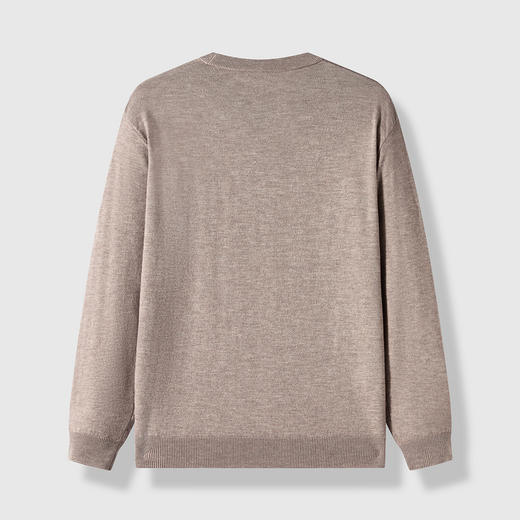 GXG男装【绵羊毛100%】冬季经典纯色保暖毛衣针织男式羊毛衫K&C 商品图1