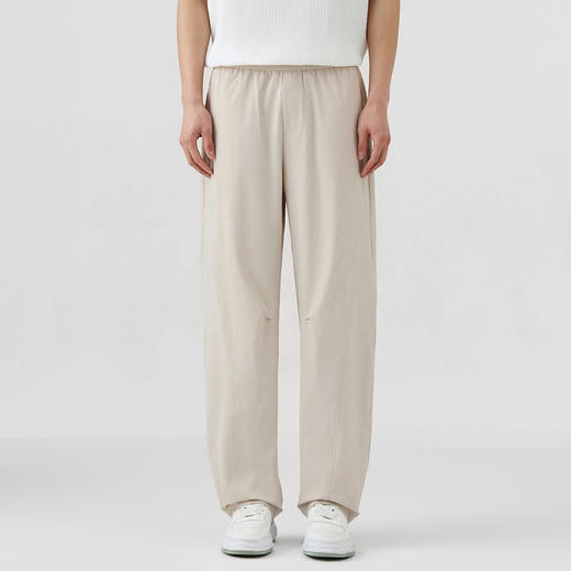 GXG男装25夏季时尚松紧腰抽绳宽松伞兵裤工装直筒男式休闲裤K&C 商品图1