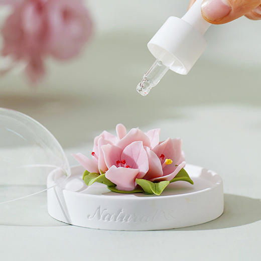 岚屿非遗瓷花手捏花扩香器 3D印花花卉 天然草木精油 持久留香 便携收纳 商品图10