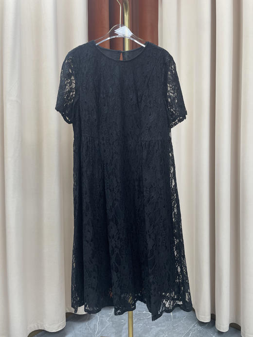 「断码清仓」黑色蕾丝宽松显瘦镂空仙女裙L码 ZFYY198 商品图0