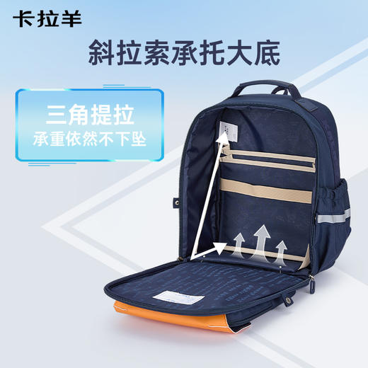 【升级大容量6维减负云朵书包】卡拉羊19.2/22.3L小学生1-6年级6维减负云朵书包星际漫游 CX2290+CX2584 商品图6