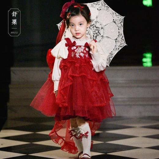 上新啦『舒栗·冬季新款』新中式汉服点亮冬日，加棉设计，古风典雅又不失童趣，一方一寸都是温柔的触碰，一针一线，都是爱的书写~斗篷/连衣裙/旗袍/裤子/裙子/马甲/外套 商品图6