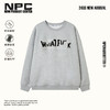 NPC潮牌字母贴布线迹绣花休闲圆领卫衣高克重宽松男潮流NP41ST22 商品缩略图0