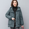 丁摩 休闲大码休闲连帽羽绒服女新款冬季女中长款羽绒外套洋气5ZF-363220 商品缩略图5