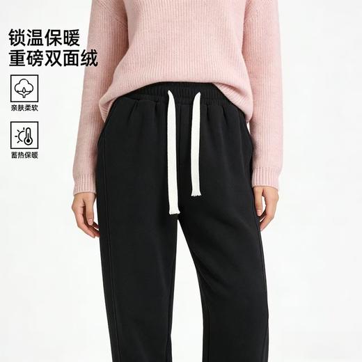 新热卖！ 诗班雅【奥利绒复合北极绒休闲裤】双面绒 男女同款 加厚保暖 束脚  防寒保暖 4色可选 SBY-XRB2525R 商品图6