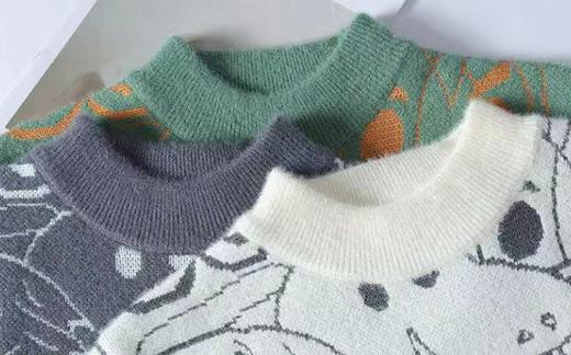 D121576男女同款时尚多彩卡通休闲针织毛衣 商品图1