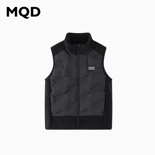 【秒】【MQD】男童潮酷时尚绒感针织拼接羽绒马甲外套 商品图6