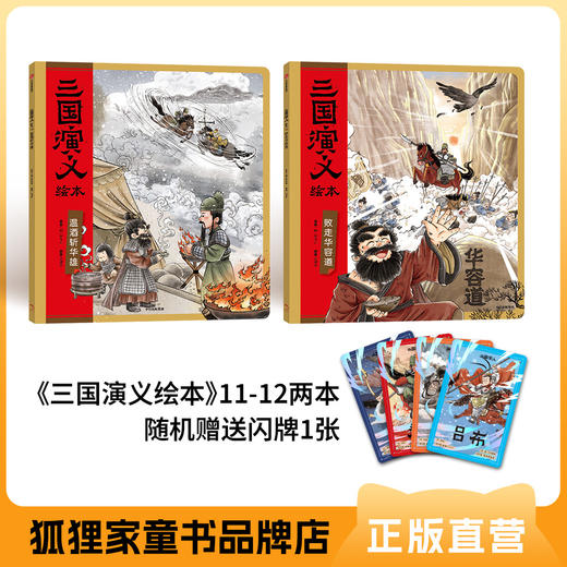 狐狸家 三国演义绘本12册套装 送闪卡 新增2册《温酒斩华雄》《败走华容道》 3岁+ 经典名著 少儿读物 商品图2