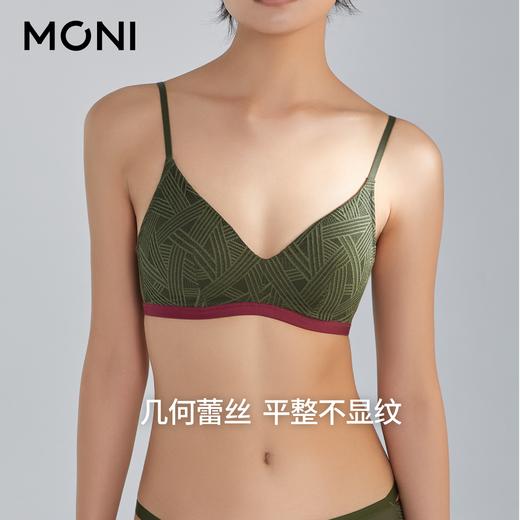 「提拉」莫妮MONI蕾丝性感法式三角杯超薄内衣小胸聚拢无钢圈文胸 商品图3