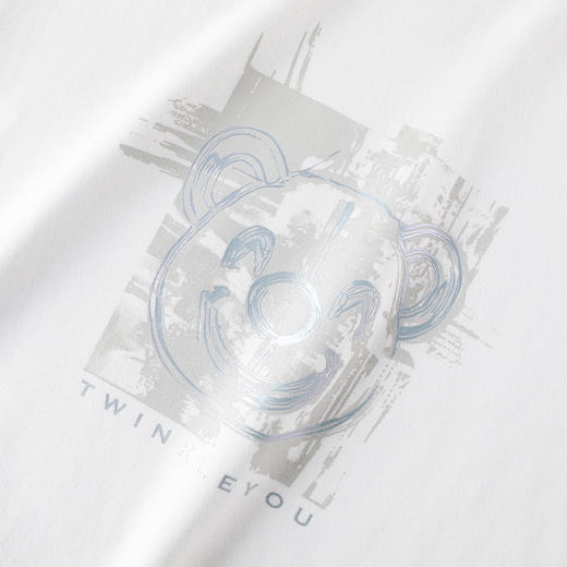 GXG男装【笑脸小熊】25春季卡通图案男女情侣款舒适纯棉圆领卫衣K&C 商品图5