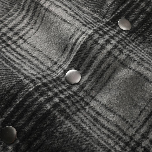 GXG男装25秋季时尚撞色棋盘格纹复古简约工装通勤男式翻领夹克K&C 商品图10