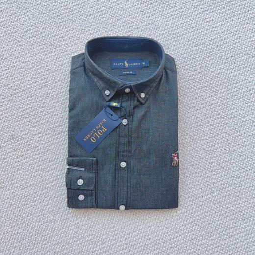 D121597通勤休闲刺绣小标全棉水洗牛仔衬衫 商品图6