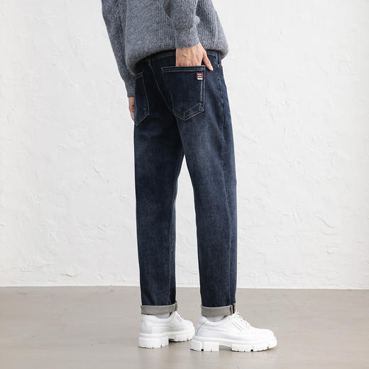 GXG男装25秋季日常通勤时尚百搭舒适休闲锥形版男式牛仔长裤K&C 商品图4
