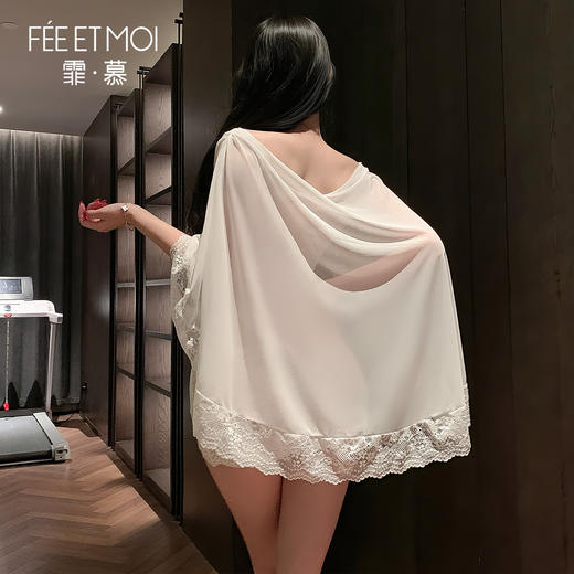 【情趣内衣】霏慕 透视引诱两穿斗篷连衣裙ZY59 商品图2