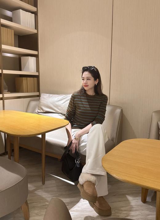 【60支扬子纱羊毛衫】撞色廓形，百搭时尚，宽松显瘦，高级复古的配色！无标发货WD 商品图9