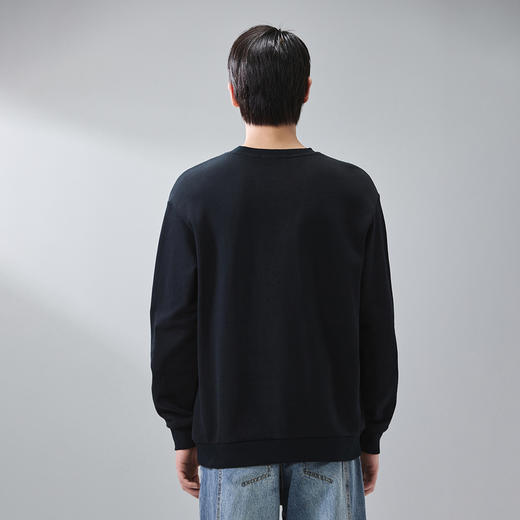 GXG男装【像素熊】25春季卡通图案情侣款舒适纯棉休闲圆领卫衣K&C 商品图3