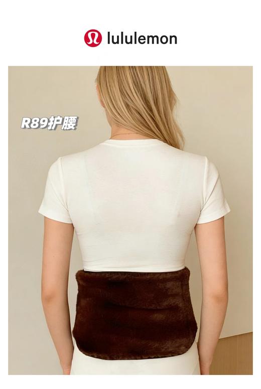 D121588一圈全是绒，新款羊羔绒+驼绒保暖护腰带 商品图12