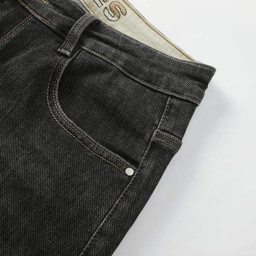 GXG男装25秋季复古简约经典日常通勤牛仔裤舒适亲肤男式直筒裤K&C 商品图11