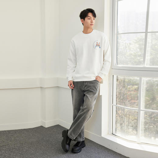 GXG男装【龙年贺岁】冬季新年潮流男女同款喜庆百搭加绒圆领卫衣K&C 商品图4