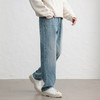 GXG男装25秋季弹力舒适半松紧腰百搭宽松日常通勤直筒男式牛仔裤K&C 商品缩略图8