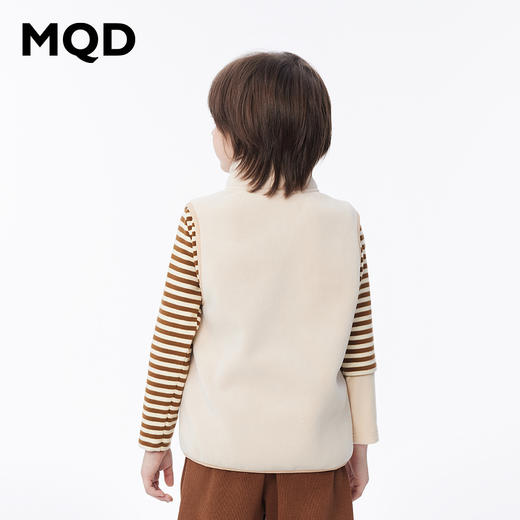 【秒】【MQD】男童潮酷时尚绒感针织拼接羽绒马甲外套 商品图2
