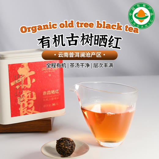有机古树茶（赤霞晒红）96g/罐 商品图0