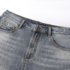GXG男装25夏季时尚猫须休闲百搭薄款直筒男式牛仔五分短裤K&C 商品缩略图6